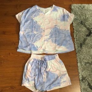 Tie dye two piece set